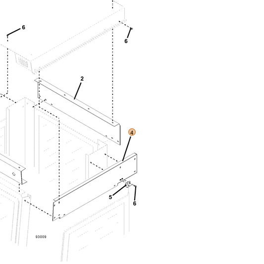 Grasshopper part 721351 — IPL diagram snippet (6x zoom, amber highlight)