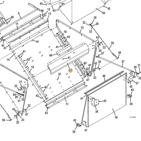 Grasshopper part 721368 — IPL diagram snippet (6x zoom, amber highlight)