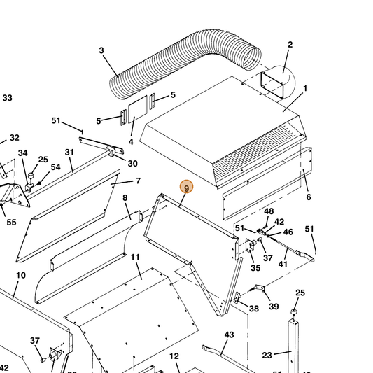 Grasshopper part 721480 — IPL diagram snippet (6x zoom, amber highlight)