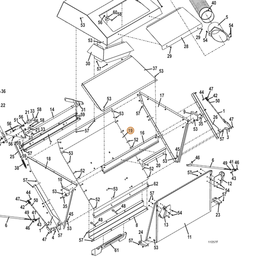 Grasshopper part 721746 — IPL diagram snippet (6x zoom, amber highlight)