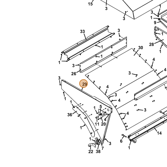 Grasshopper part 721762 — IPL diagram snippet (6x zoom, amber highlight)