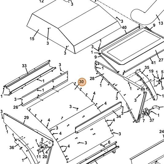Grasshopper part 721766 — IPL diagram snippet (6x zoom, amber highlight)