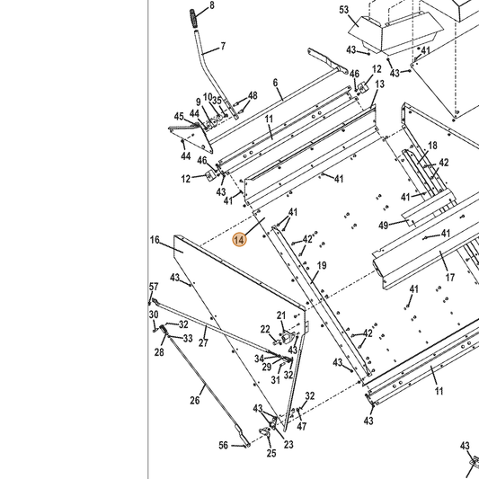 Grasshopper part 721900 — IPL diagram snippet (6x zoom, amber highlight)