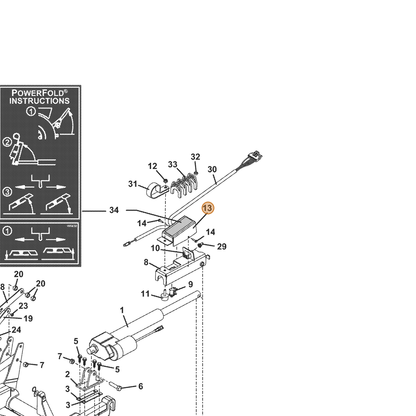 Grasshopper part 722005 — IPL diagram snippet (6x zoom, amber highlight)