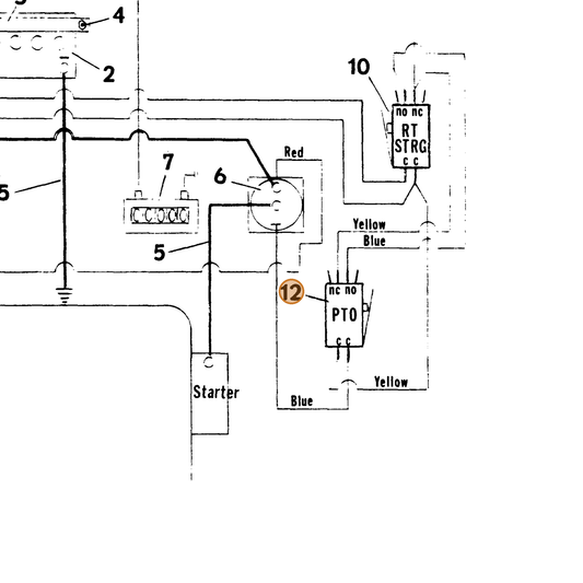 Grasshopper part 722020 — IPL diagram snippet (6x zoom, amber highlight)