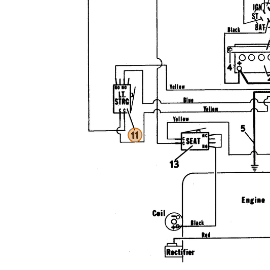 Grasshopper part 722021 — IPL diagram snippet (6x zoom, amber highlight)