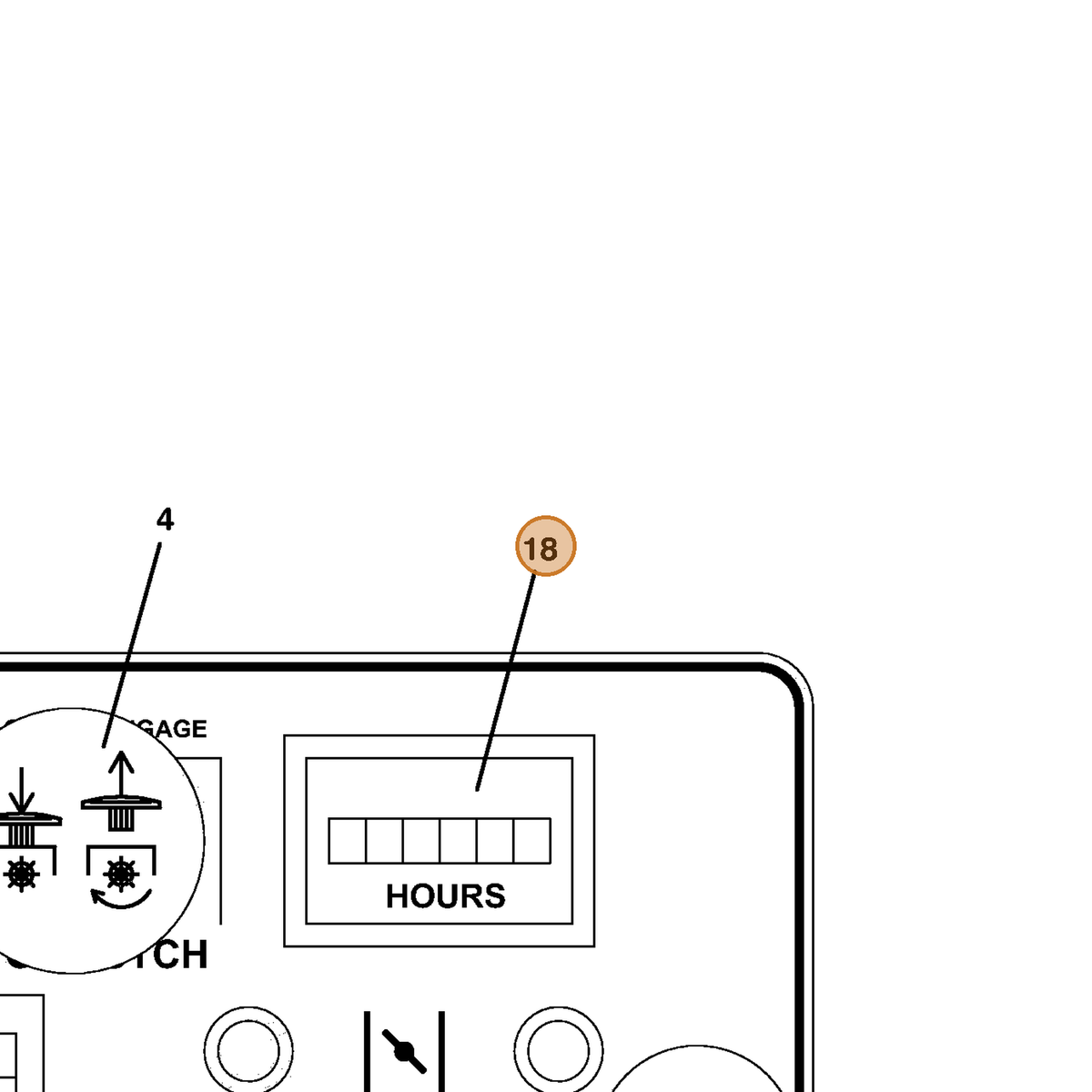 Grasshopper part 722060 — IPL diagram snippet (6x zoom, amber highlight)