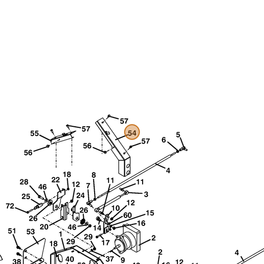Grasshopper part 722179 — IPL diagram snippet (6x zoom, amber highlight)