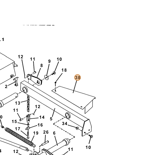Grasshopper part 722262 — IPL diagram snippet (6x zoom, amber highlight)