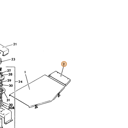 Grasshopper part 722274 — IPL diagram snippet (6x zoom, amber highlight)