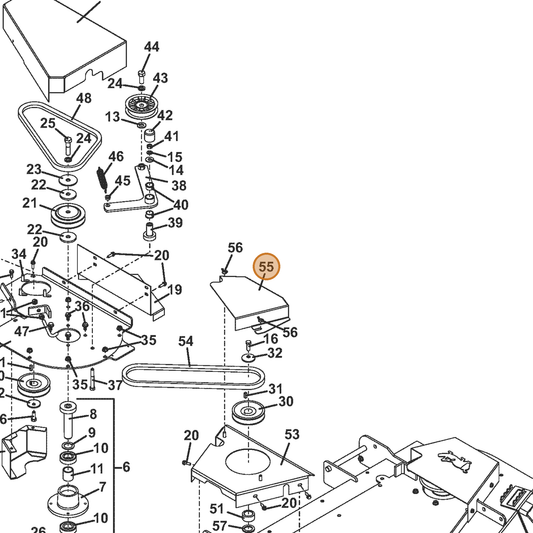 Grasshopper part 722359 — IPL diagram snippet (6x zoom, amber highlight)
