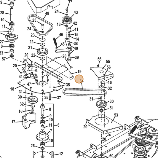 Grasshopper part 722378 — IPL diagram snippet (6x zoom, amber highlight)