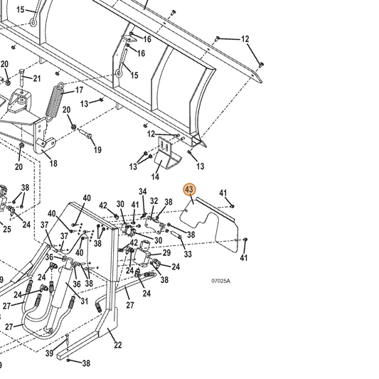 Grasshopper part 722397 — IPL diagram snippet (6x zoom, amber highlight)