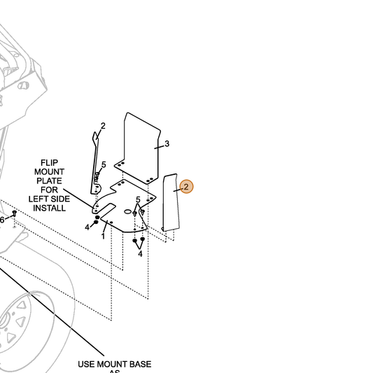 Grasshopper part 722442 — IPL diagram snippet (6x zoom, amber highlight)