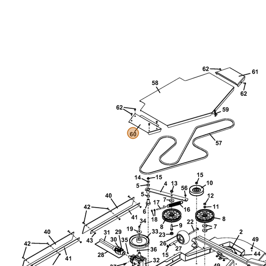 Grasshopper part 722676 — IPL diagram snippet (6x zoom, amber highlight)