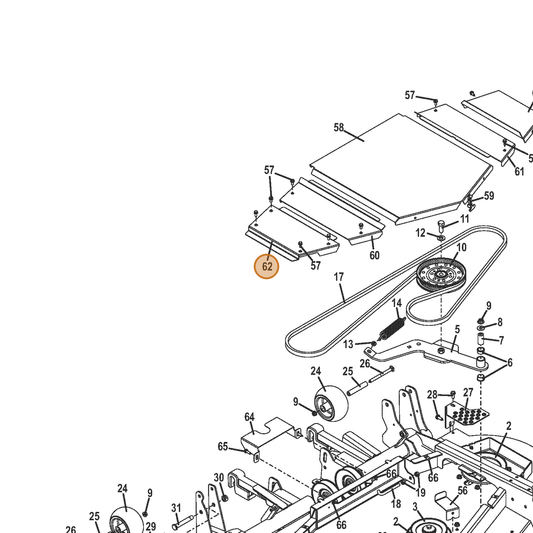 Grasshopper part 722702 — IPL diagram snippet (6x zoom, amber highlight)