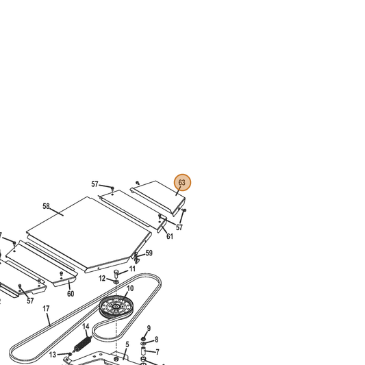 Grasshopper part 722703 — IPL diagram snippet (6x zoom, amber highlight)
