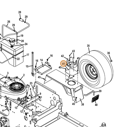 Grasshopper part 722804 — IPL diagram snippet (6x zoom, amber highlight)