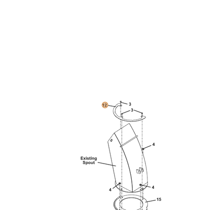 Grasshopper part 722944 — IPL diagram snippet (6x zoom, amber highlight)