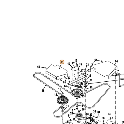 Grasshopper part 722952 — IPL diagram snippet (6x zoom, amber highlight)