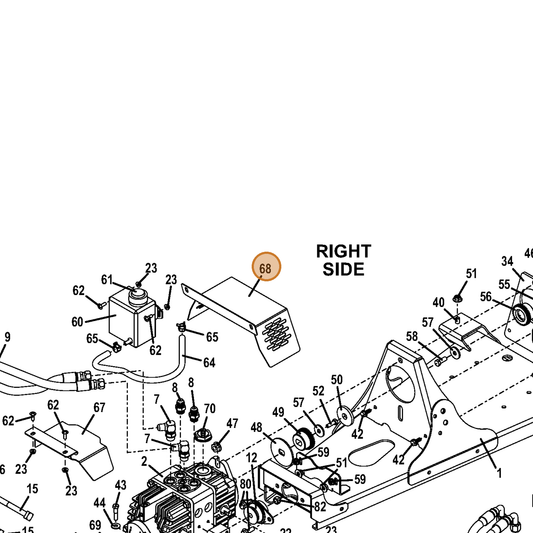 Grasshopper part 722975 — IPL diagram snippet (6x zoom, amber highlight)