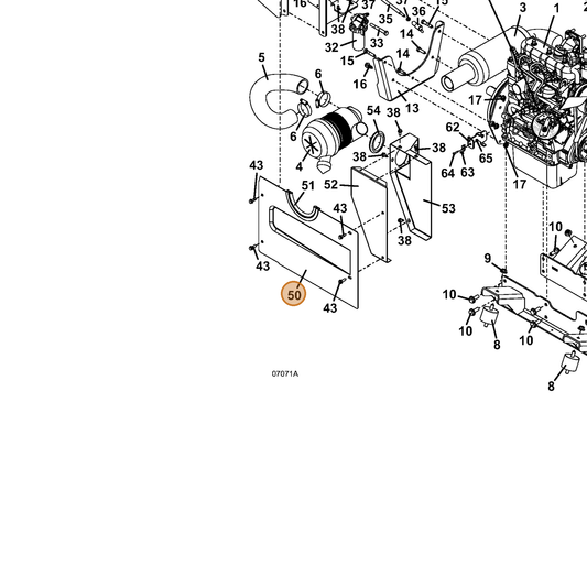 Grasshopper part 722978 — IPL diagram snippet (6x zoom, amber highlight)