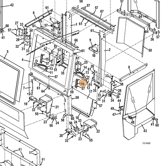 Grasshopper part 722994 — IPL diagram snippet (6x zoom, amber highlight)