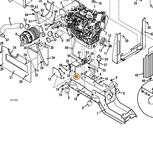 Grasshopper part 723090 — IPL diagram snippet (6x zoom, amber highlight)