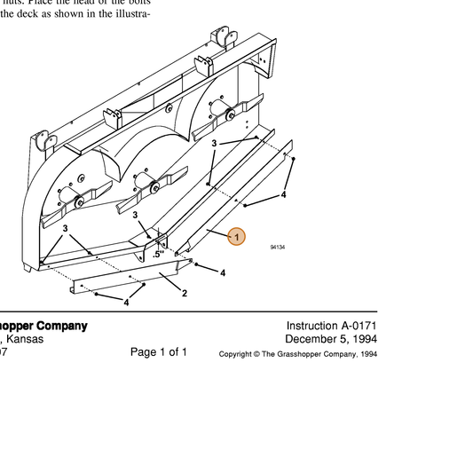 Grasshopper part 723216 — IPL diagram snippet (6x zoom, amber highlight)