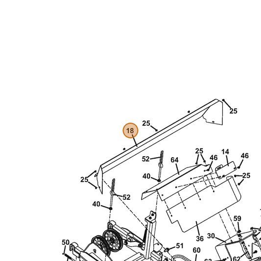 Grasshopper part 723368 — IPL diagram snippet (6x zoom, amber highlight)