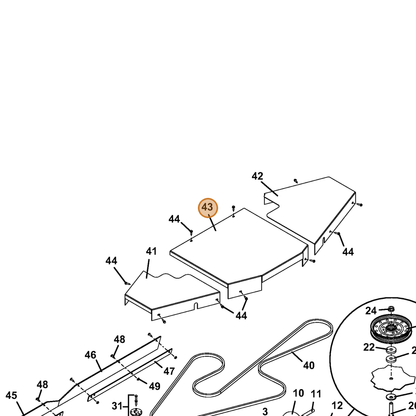 Grasshopper part 723369 — IPL diagram snippet (6x zoom, amber highlight)