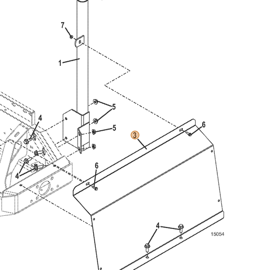 Grasshopper part 723373 — IPL diagram snippet (6x zoom, amber highlight)