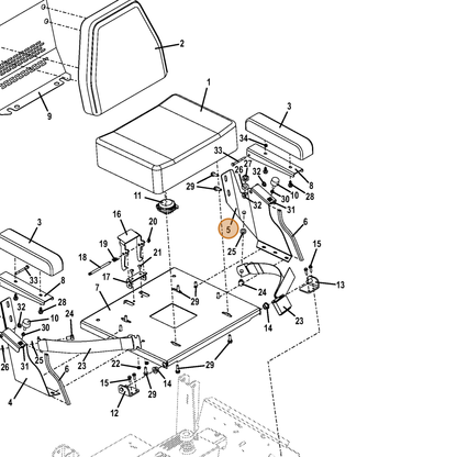 Grasshopper part 723436 — IPL diagram snippet (6x zoom, amber highlight)