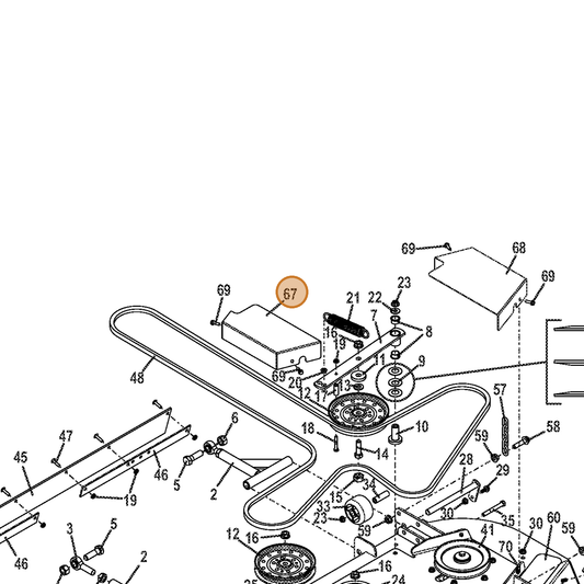 Grasshopper part 723505 — IPL diagram snippet (6x zoom, amber highlight)