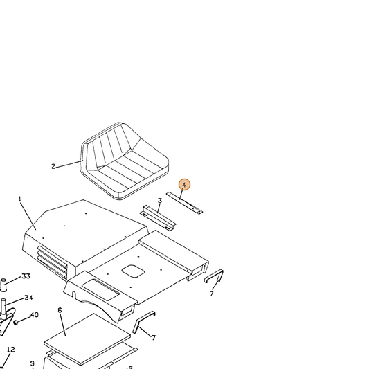 Grasshopper part 724193 — IPL diagram snippet (6x zoom, amber highlight)