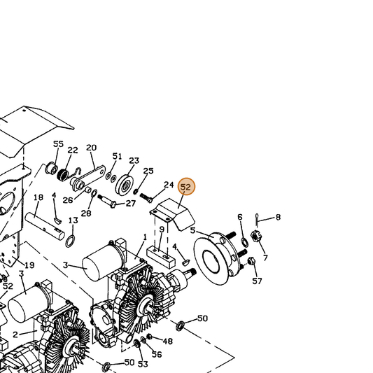 Grasshopper part 724212 — IPL diagram snippet (6x zoom, amber highlight)