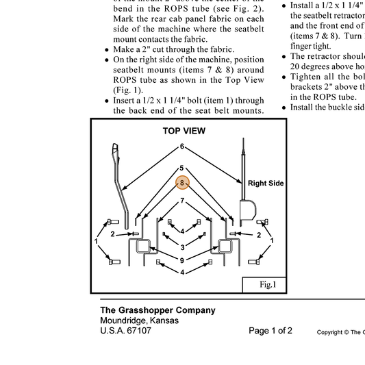 Grasshopper part 724592 — IPL diagram snippet (6x zoom, amber highlight)