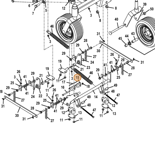 Grasshopper part 724663 — IPL diagram snippet (6x zoom, amber highlight)