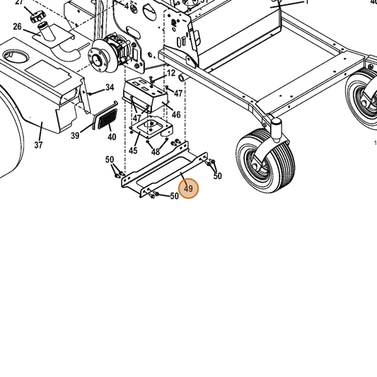 Grasshopper part 724924 — IPL diagram snippet (6x zoom, amber highlight)