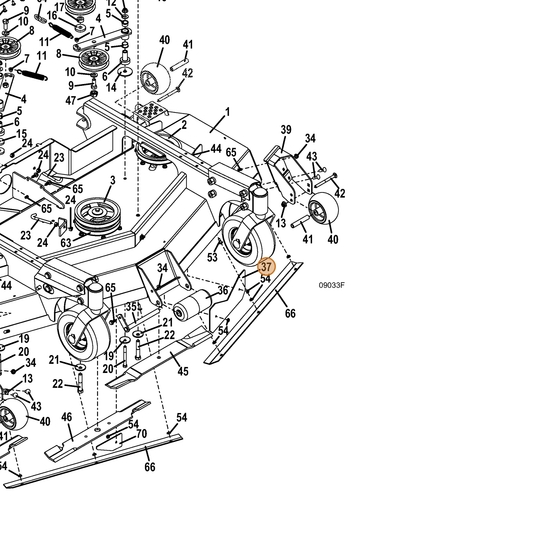 Grasshopper part 724975 — IPL diagram snippet (6x zoom, amber highlight)