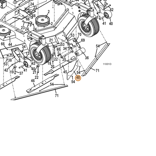 Grasshopper part 724976 — IPL diagram snippet (6x zoom, amber highlight)