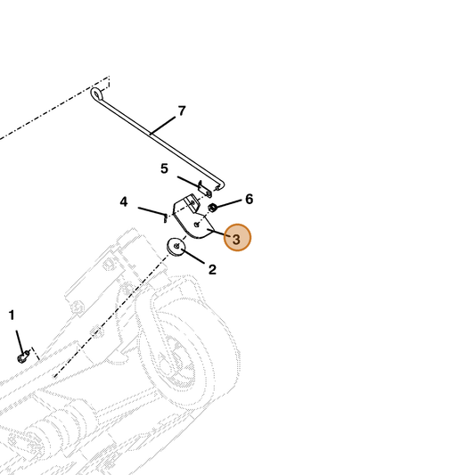 Grasshopper part 725017 — IPL diagram snippet (6x zoom, amber highlight)