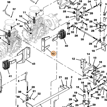 Grasshopper part 725205 — IPL diagram snippet (6x zoom, amber highlight)