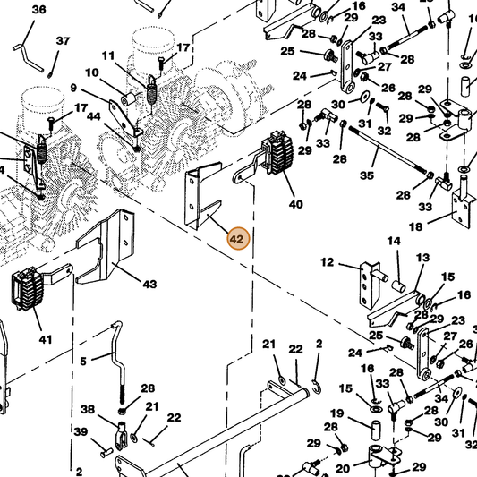 Grasshopper part 725205 — IPL diagram snippet (6x zoom, amber highlight)