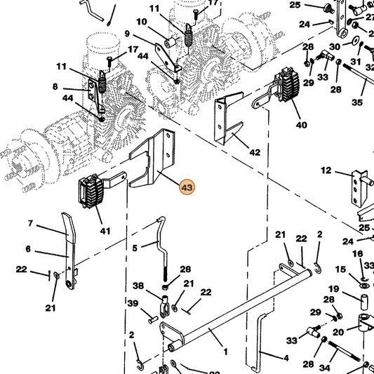Grasshopper part 725206 — IPL diagram snippet (6x zoom, amber highlight)