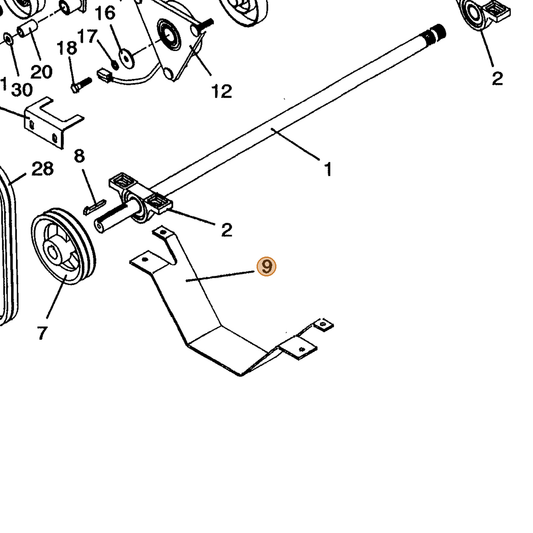 Grasshopper part 725239 — IPL diagram snippet (6x zoom, amber highlight)