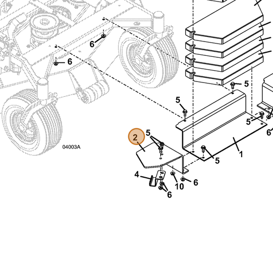 Grasshopper part 726200 — IPL diagram snippet (6x zoom, amber highlight)