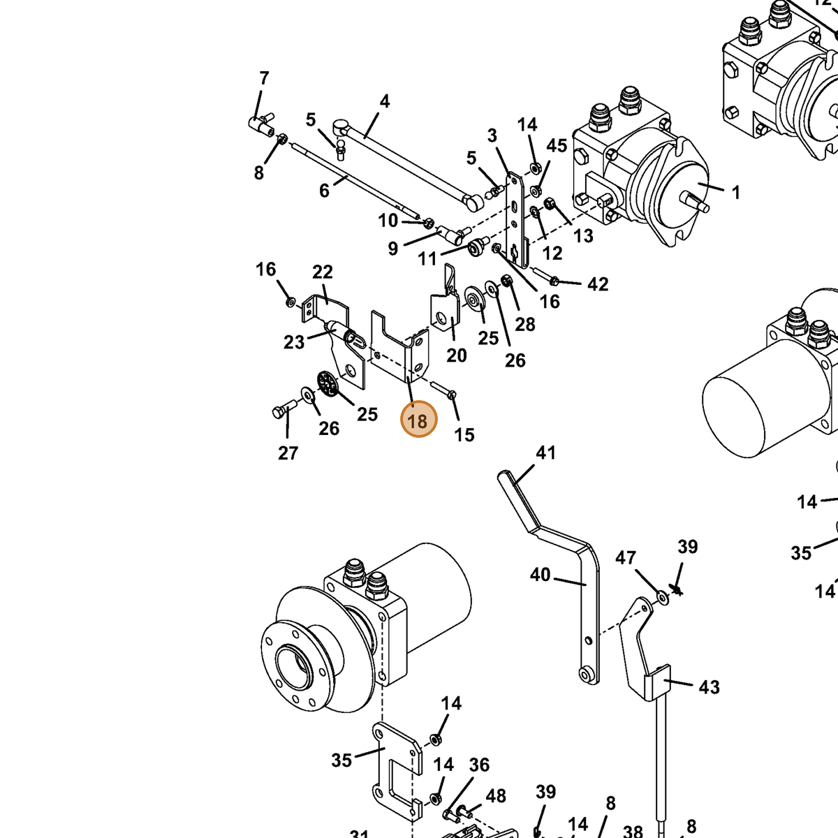 Grasshopper part 729226 — IPL diagram snippet (6x zoom, amber highlight)