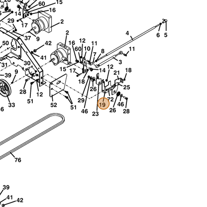 Grasshopper part 729227 — IPL diagram snippet (6x zoom, amber highlight)