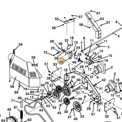 Grasshopper part 729228 — IPL diagram snippet (6x zoom, amber highlight)